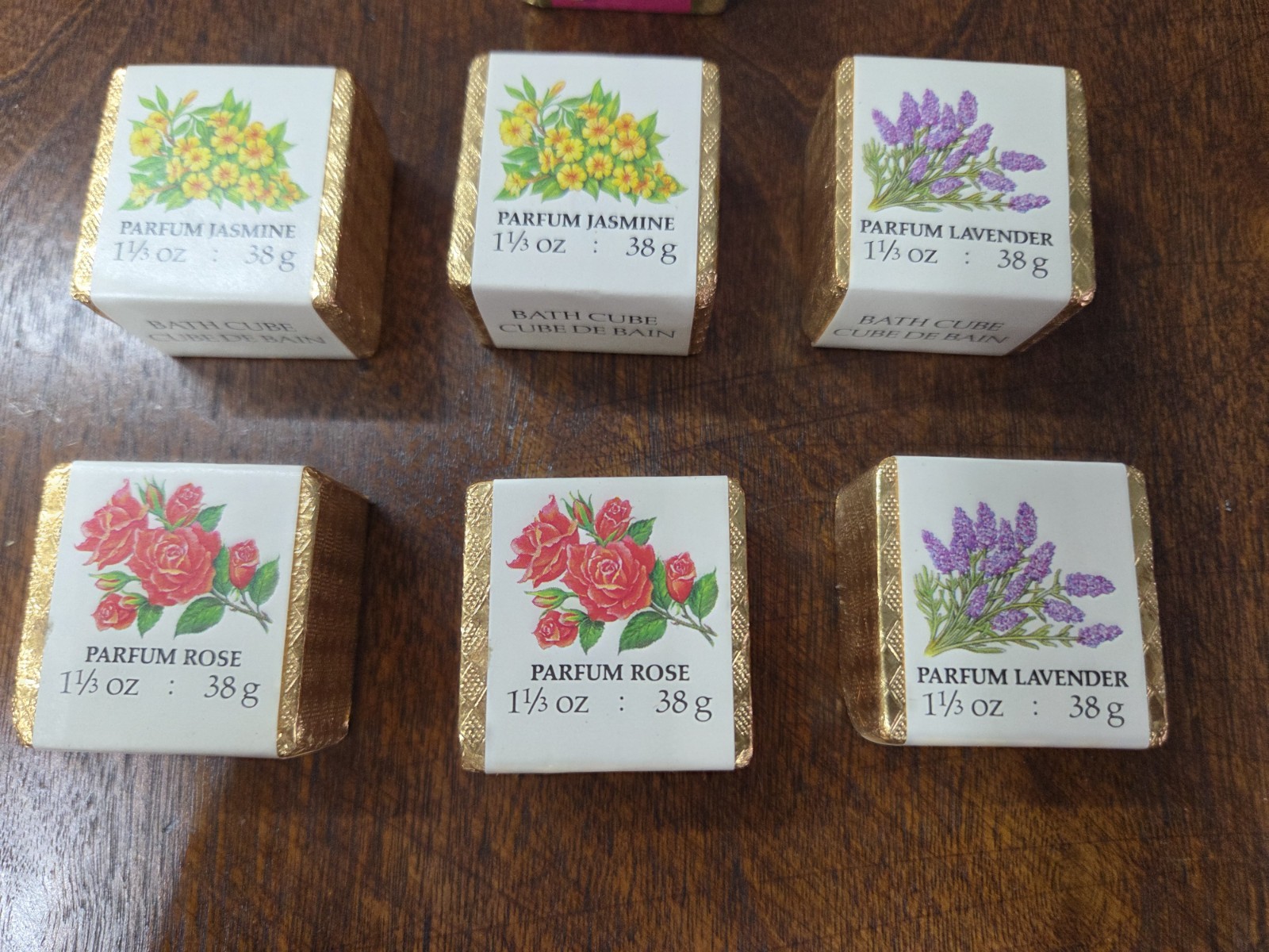 Ben Rickert Scented Bath Cube Multipack Jasmine Rose Lavender 1 1/3 oz MPN