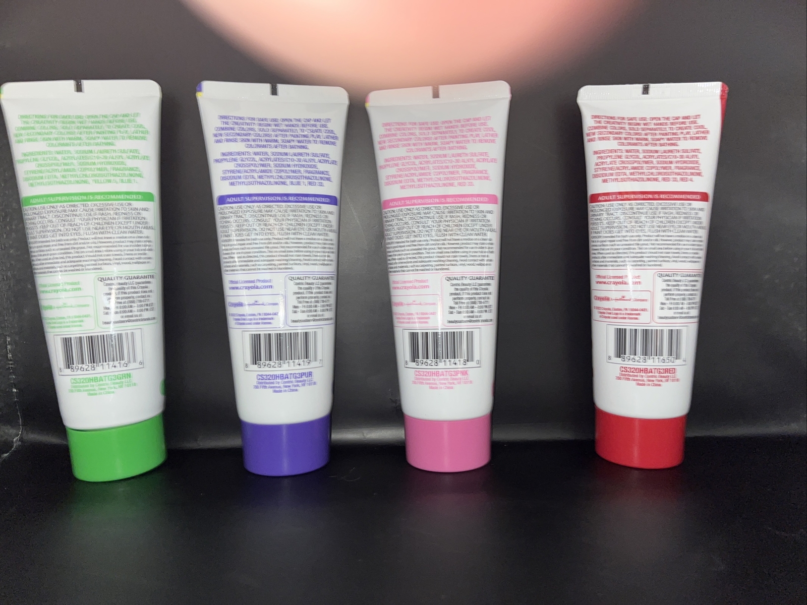 Crayola Bathtub Finger Paint Soap 4 pack 3 ounce Ea. Green, Pink, Red, Purple