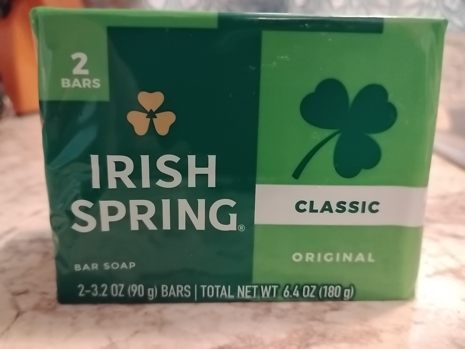 Irish Spring Original Scent Classic Bar Soap Pack of 2 – 3.2 oz Bars
