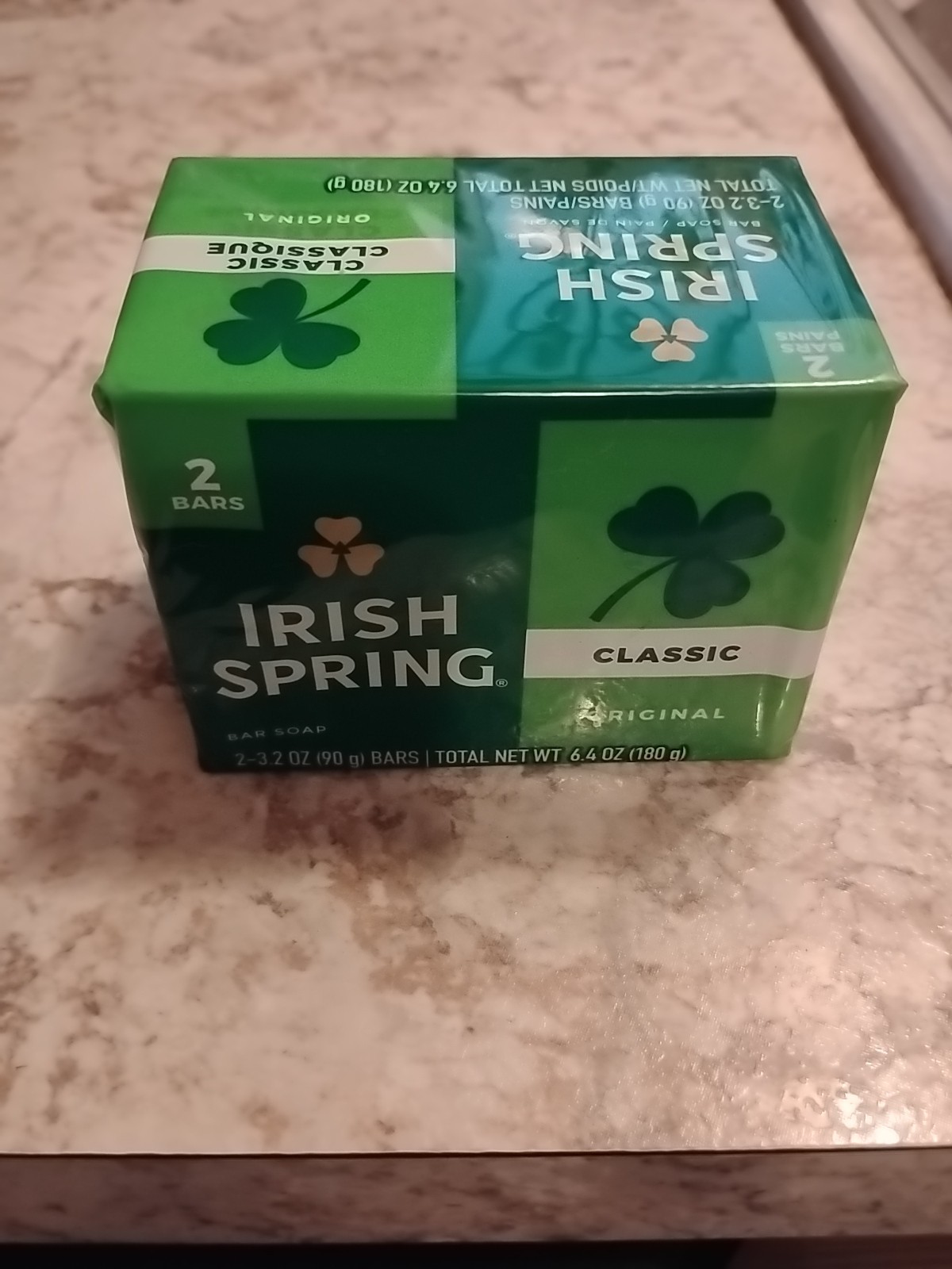 Irish Spring Original Scent Classic Bar Soap Pack of 2 – 3.2 oz Bars