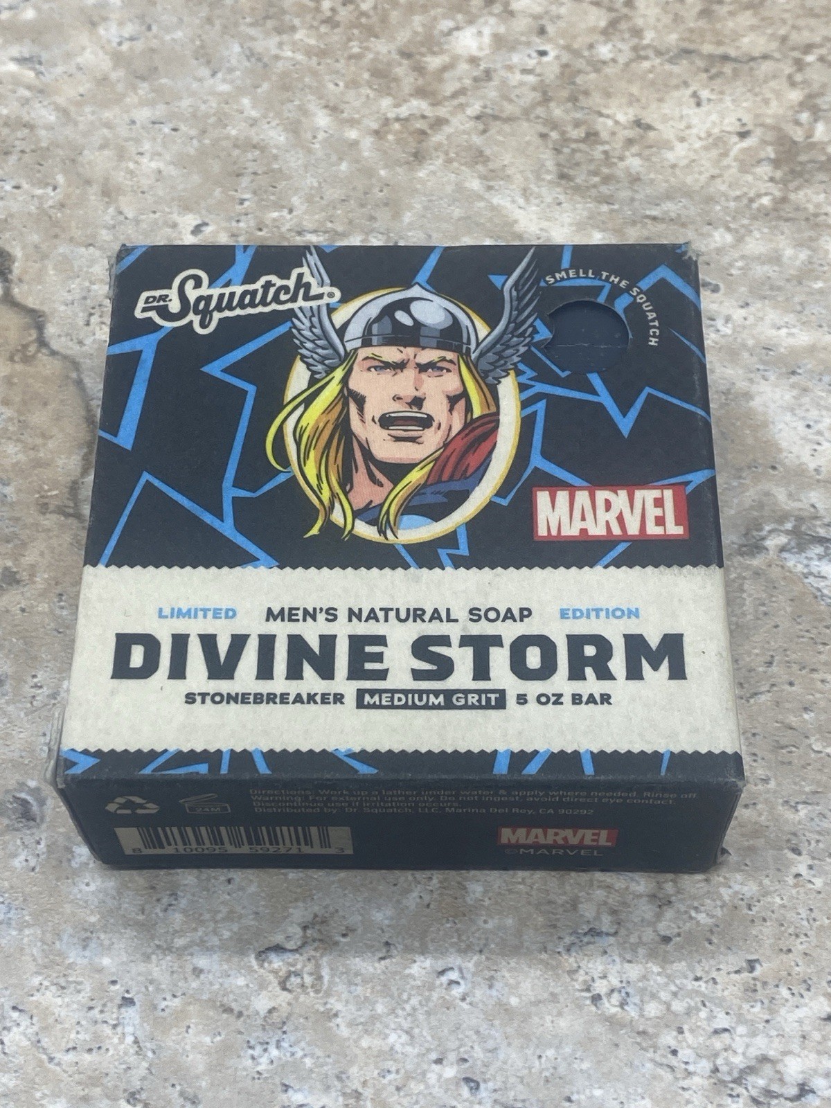 Dr. Squatch Divine Storm Thor Limited Edition Natural Soap Marvel Avengers NEW