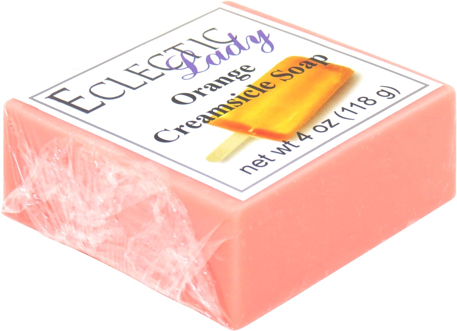 Orange Creamsicle Glycerin Soap by Eclectic Lady, 4 oz Bar