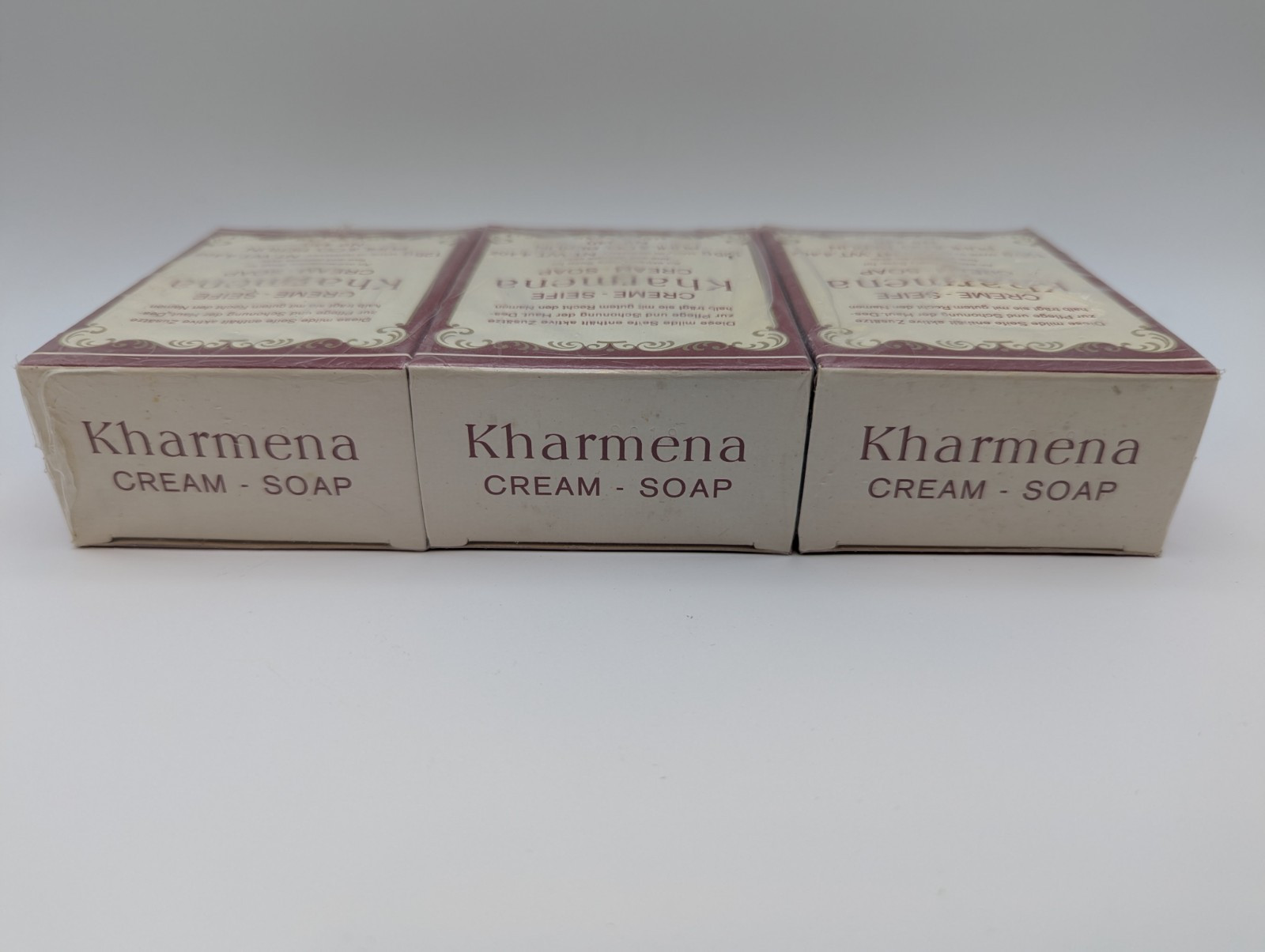 Creme-Seife Kharmena Soap Puhl & Co. Berlin 125g each Savon-Creme 3 BOXES SEALED