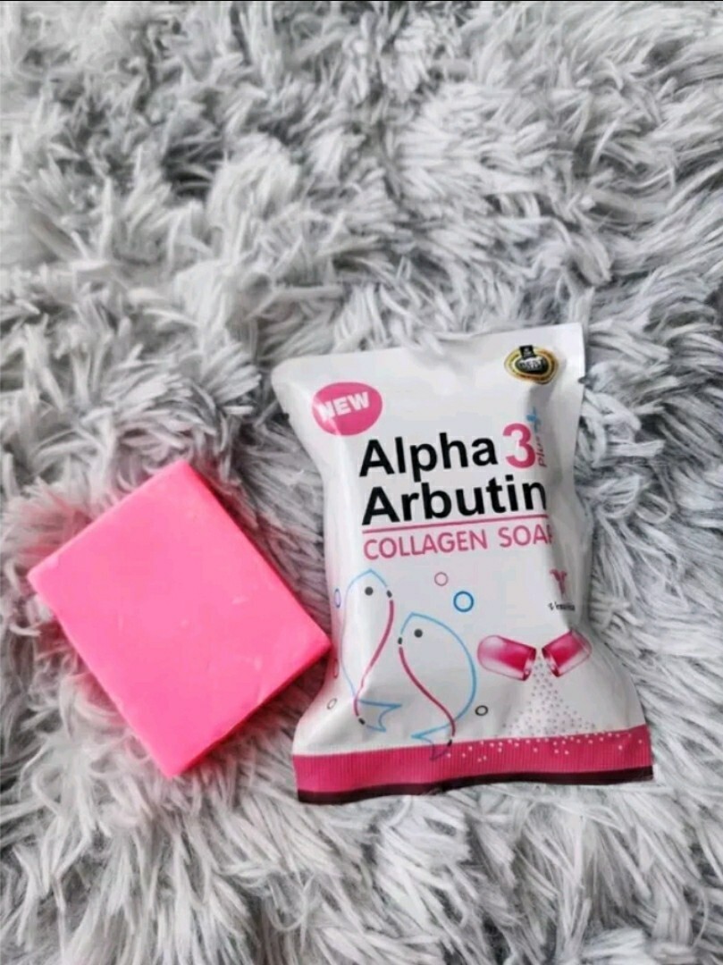 3 Alpha Arbutin Soap Bar 3 Plus Skin Face Collagen Nourish Body Vitamin White/