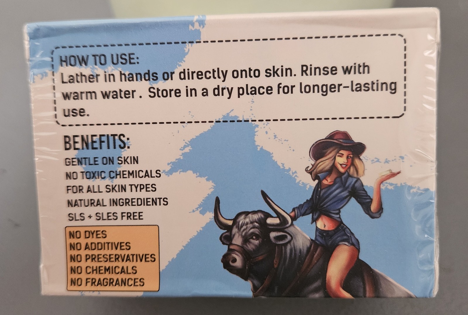 Bull And Beauty Tallow Soap. 100% Organic Grass Fed Beef. 3 Bars. New. Sealed.