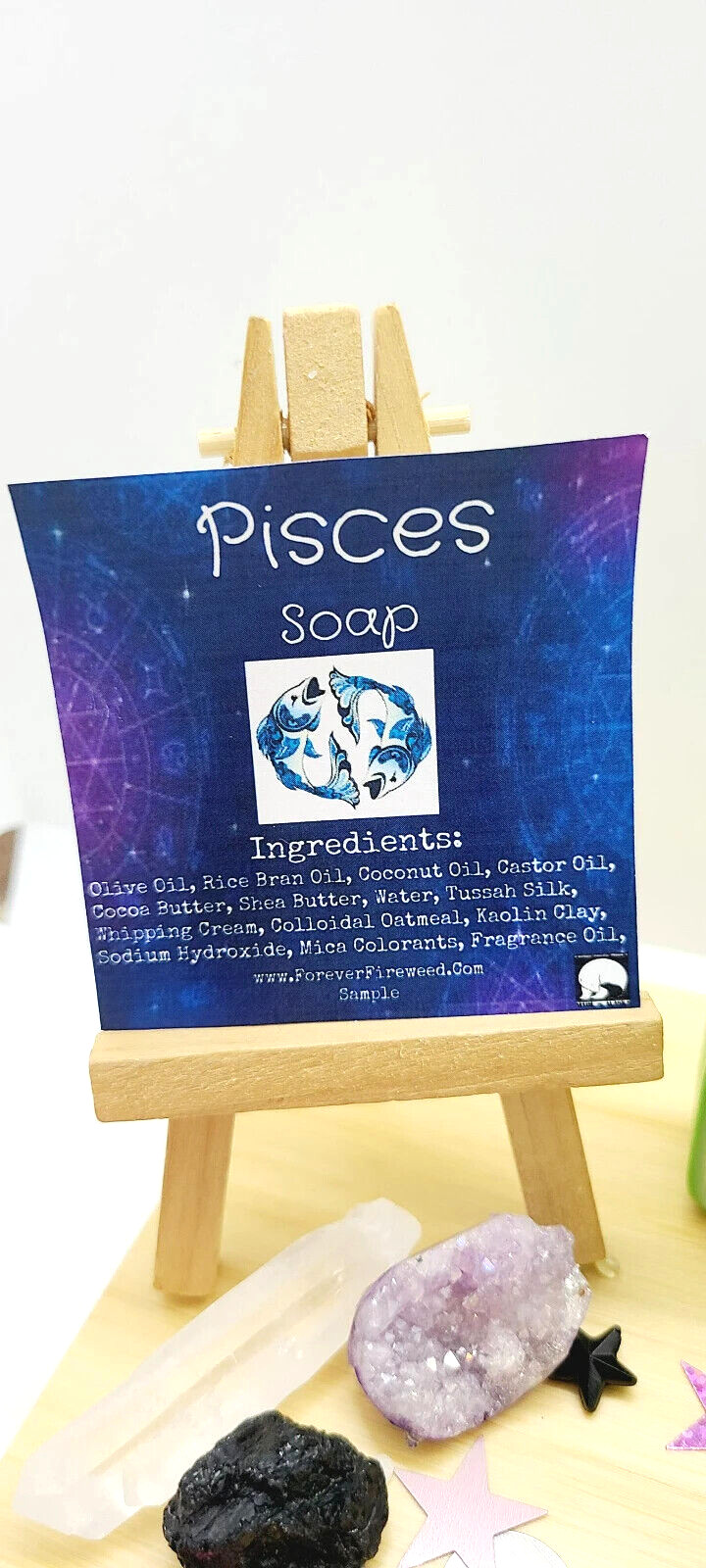 Pisces March Aqua Marine Birthstone Bar Soap
