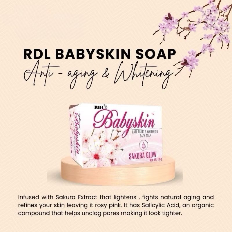 RDL Babyskin Soap 135g SAKURA GLOW