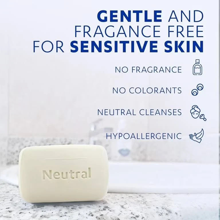 Neutro Grisi Soap 6-Pack | Hypoallergenic Bar Soap 3.5oz | Sensitive Skincare