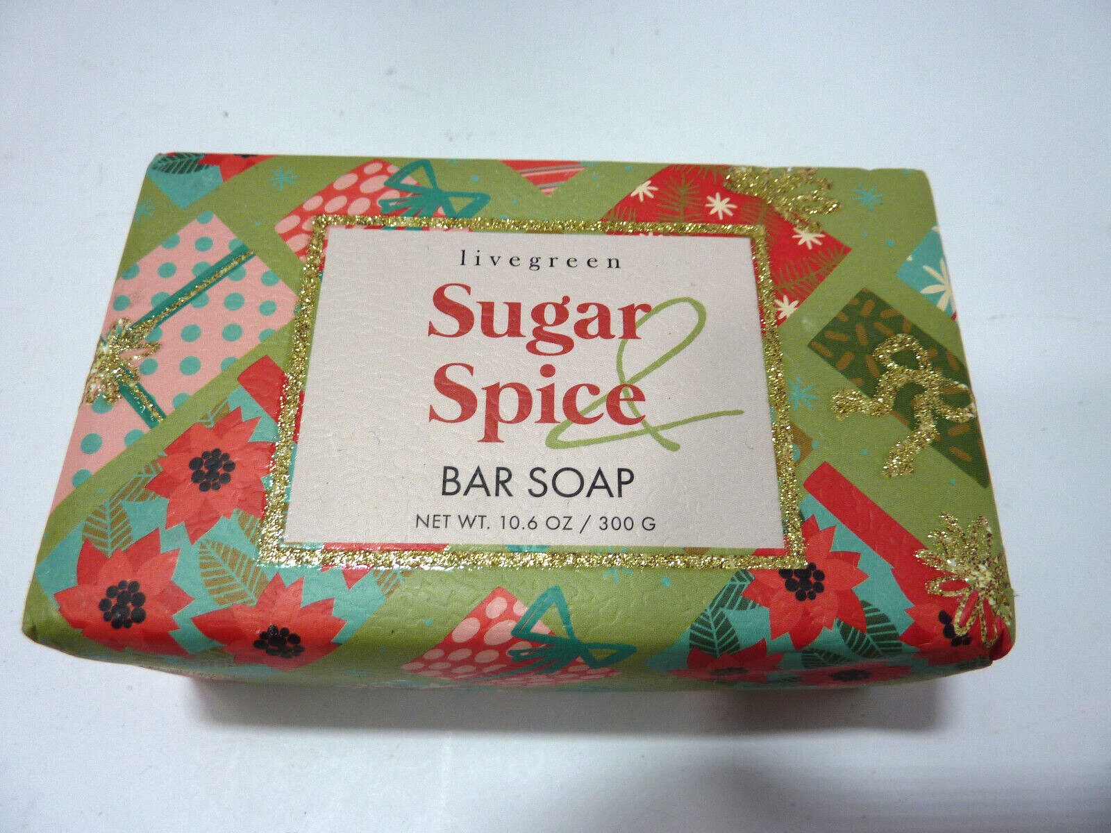 LIVEGREEN Sugar & Spices BAR SOAP 10.6 OZ /300G Soap Bar