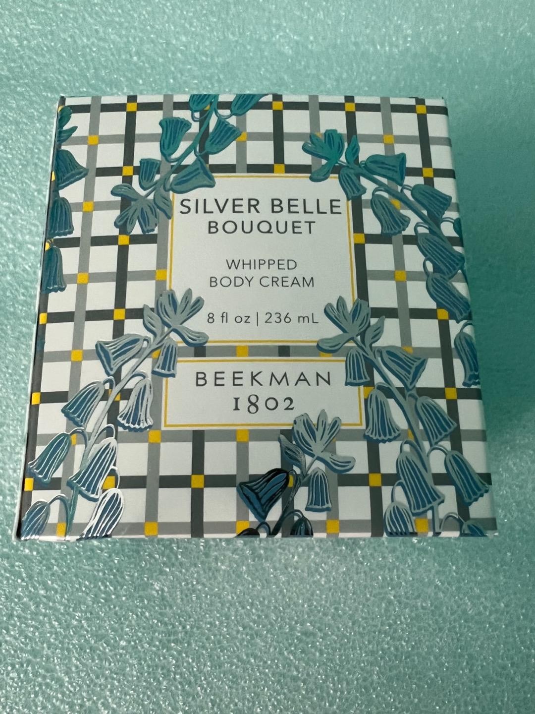 Beekman 1802 Goat Milk Body Cream Creme Silver Belle Bell Bouquet Sealed Box