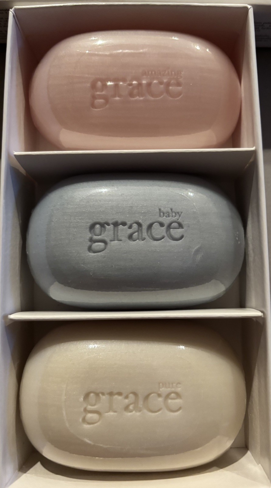 Philosophy State of Grace Boxed 3 Bars Soap Amazing Baby Pure Grace Discontinued