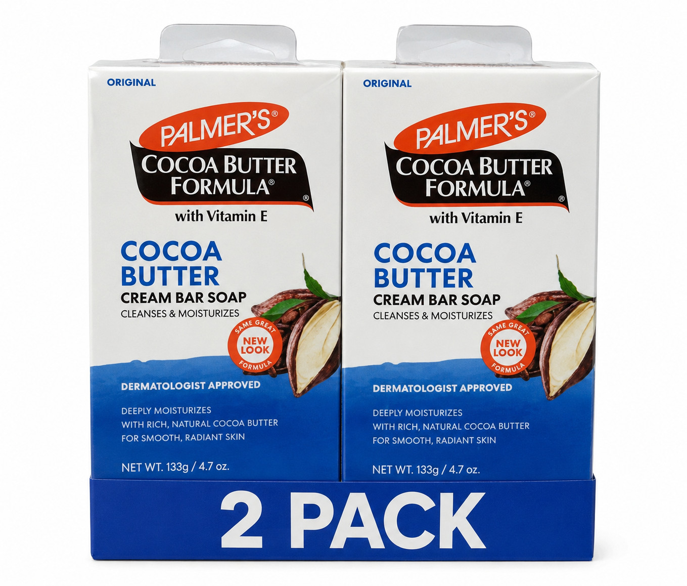 Palmer’s Bar Soap Cocoa Butter Formula Cream Daily Skin Therapy 2 Pack 4.7 oz ea