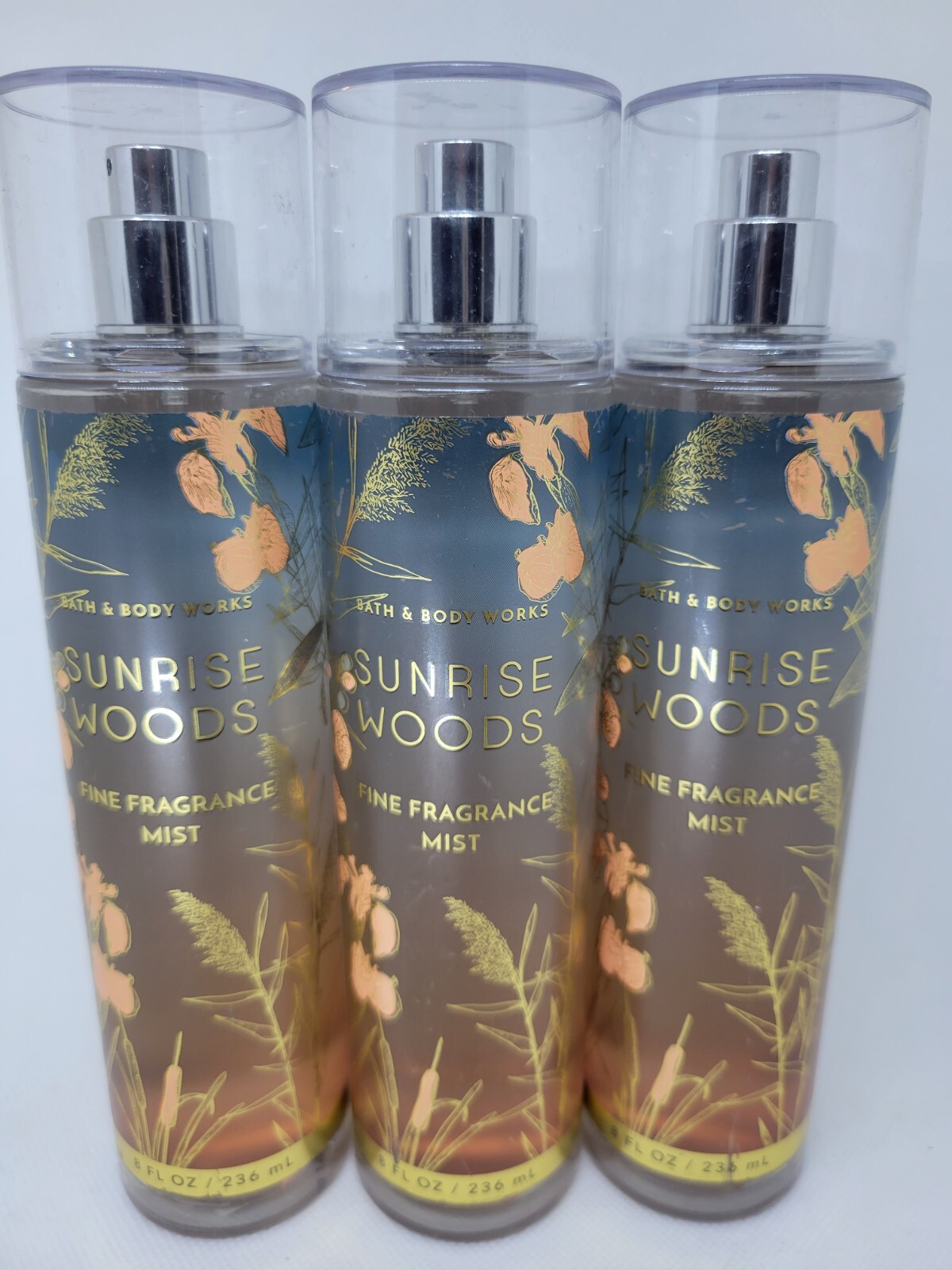 Bath Body Works Sunrise Woods Fine Fragrance Mist x3