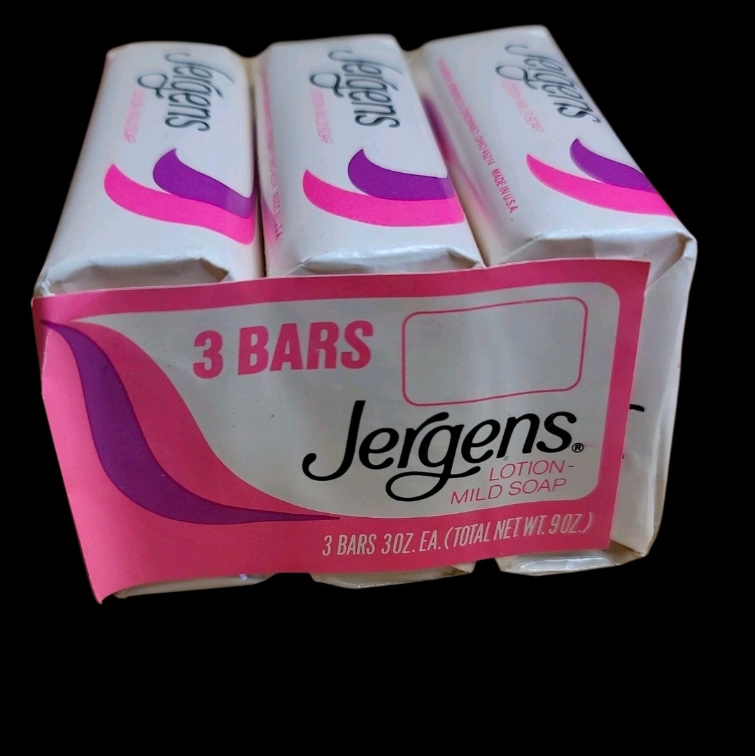 Jergens Mild Soap NOS 3 oz Bars Vintage 1970s Lot of 12 Total 4 Three Bar Packs