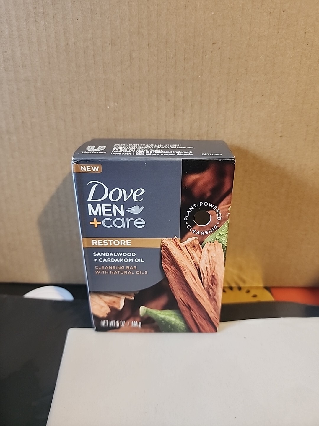 Dove Men Care Restore Cleansing Bar Soap 5 oz (141 g) – Sandalwood Cardamom NEW