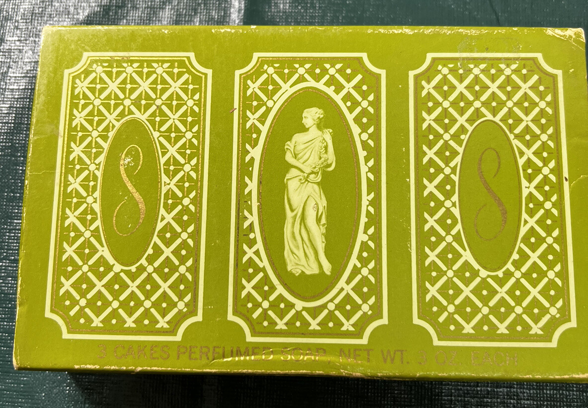 3 Vintage Avon Somewhere Embossed Perfume Bar Soap Scented NOS