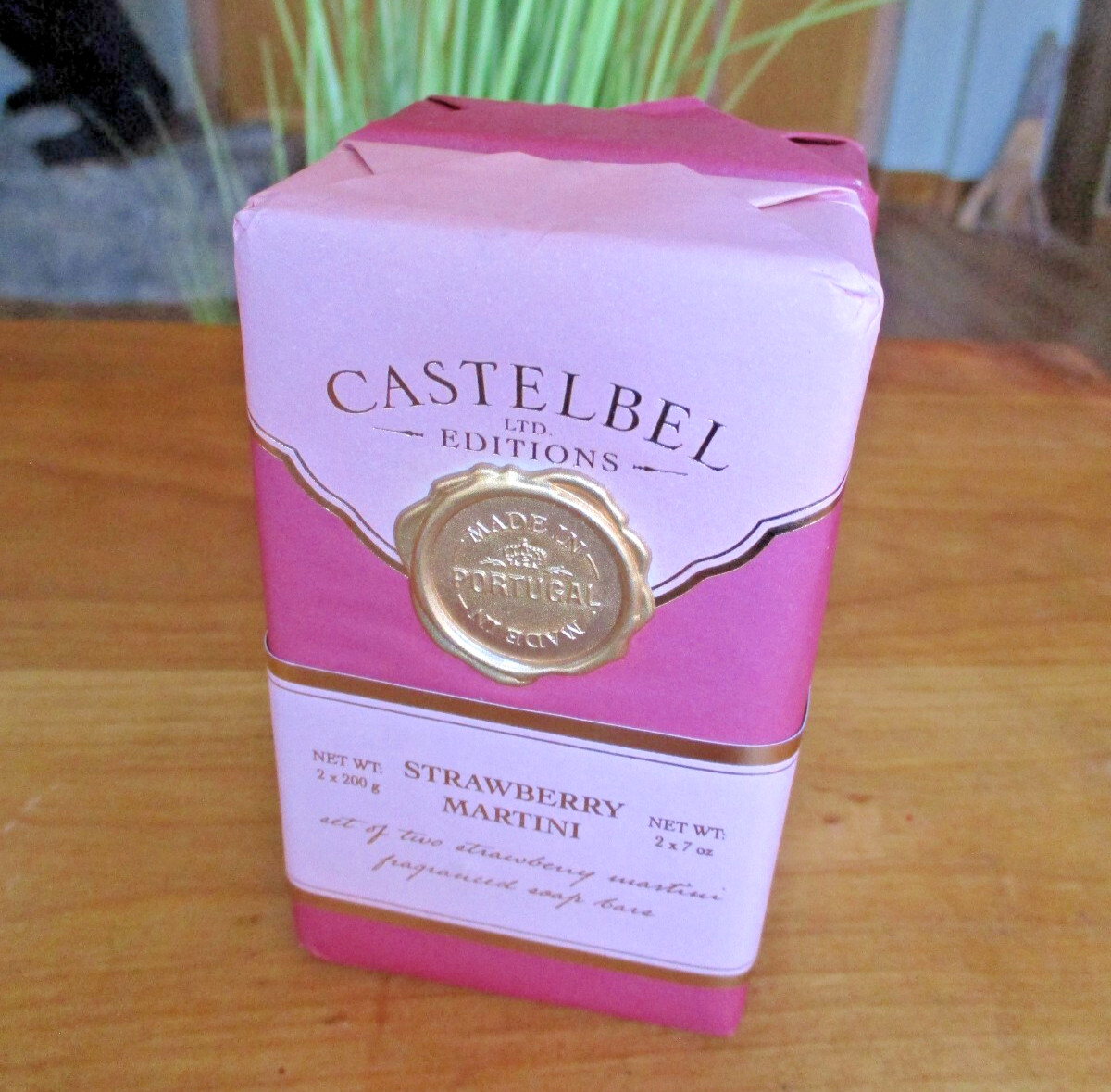 (x2) Castelbel STRAWBERRY MARTINI Luxury Soap 7 oz Each Made In Portugal NEW
