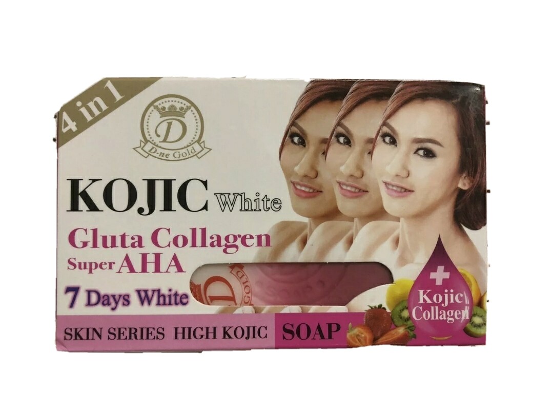 Kojic White Gluta Collagen Super AHA Soap 7/ Days White Result ORIGINAL 1pcs