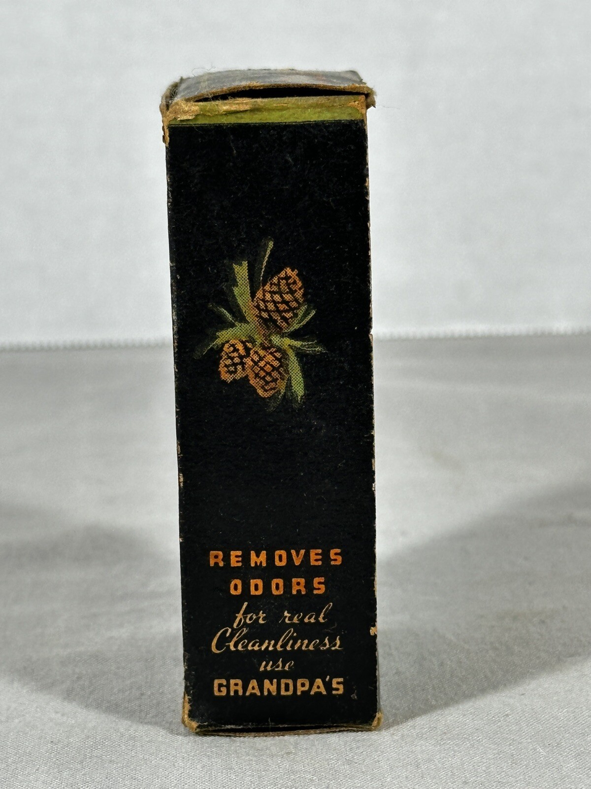 Antique Grandpa’s Wonder Pine Tar Toilet Soap Cincinnati Ohio Orig Paper Insert