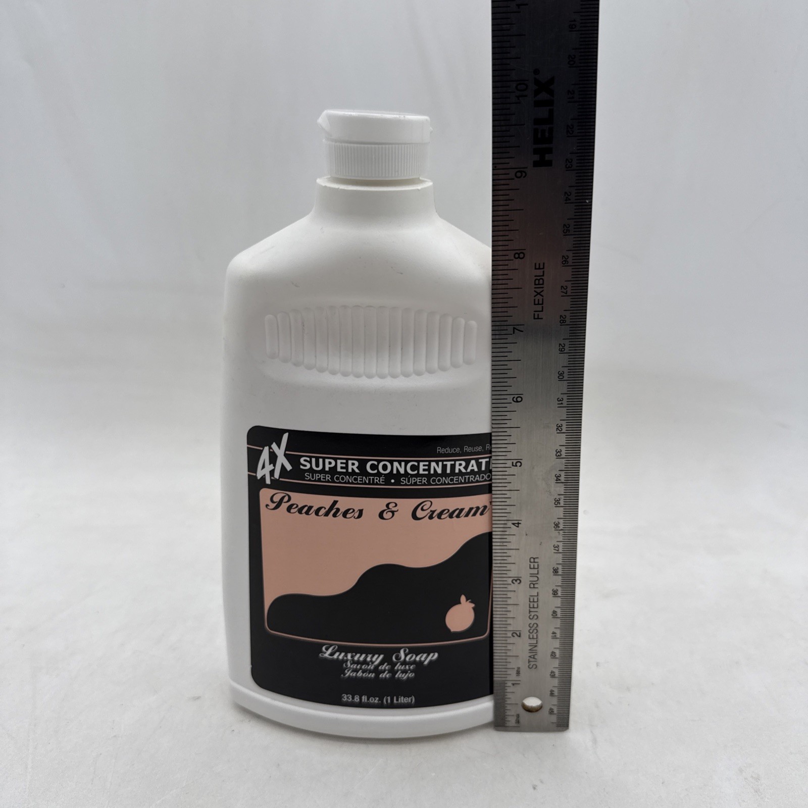 Peaches & Cream 4x Super Concentrate Luxury Soap 1L 33.8 fl oz Sealed
