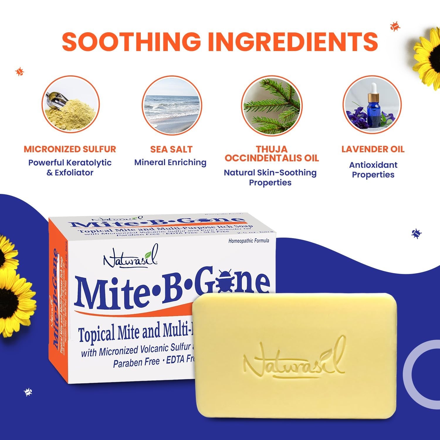 Relief Soap – Fast Anti-Itch Sulfur Treatment for Human Mites, Insect & Mosqu…