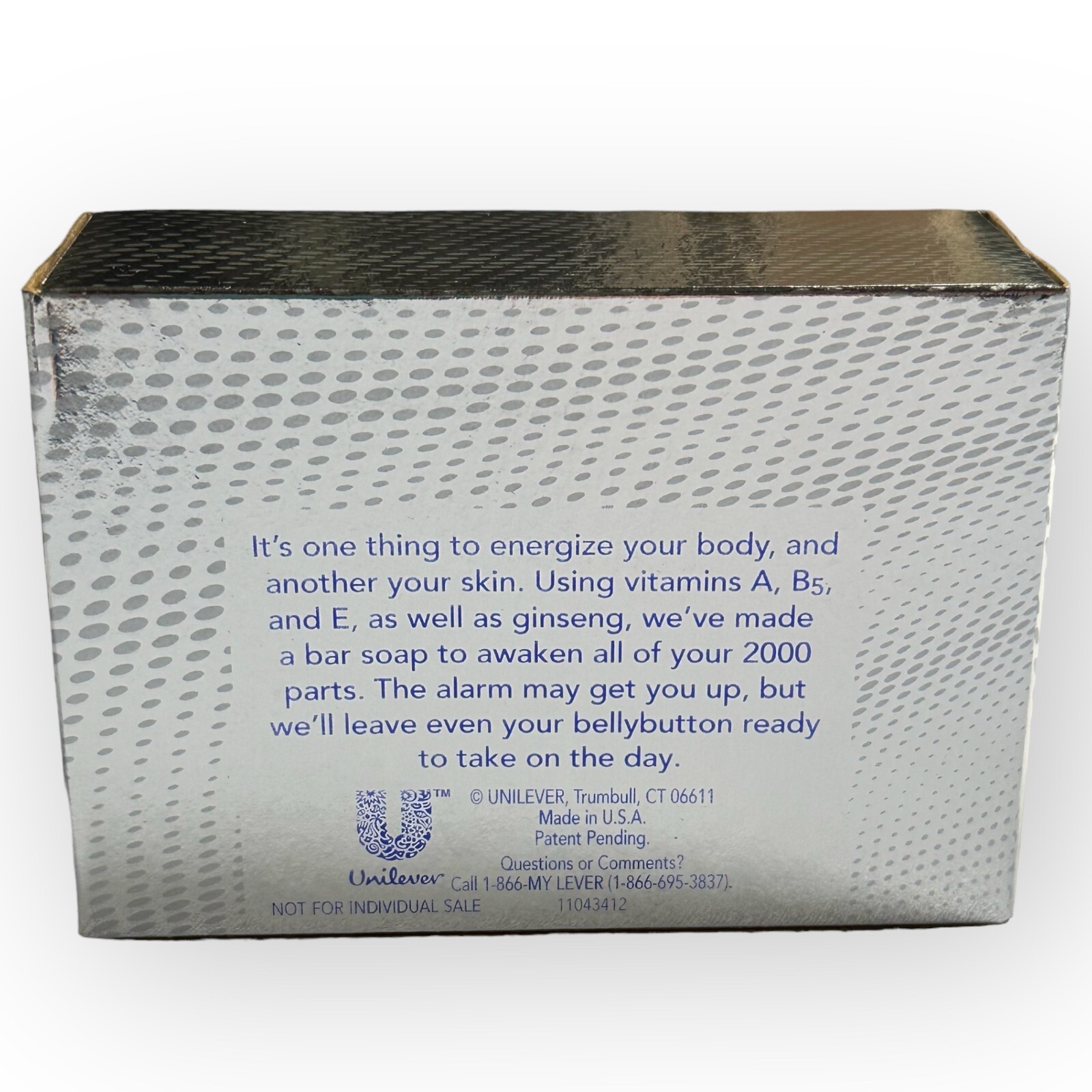 (1-Bar) LEVER 2000 ENERGIZE w/ Vitamins & Ginseng VINTAGE Deodorant Soap NEW