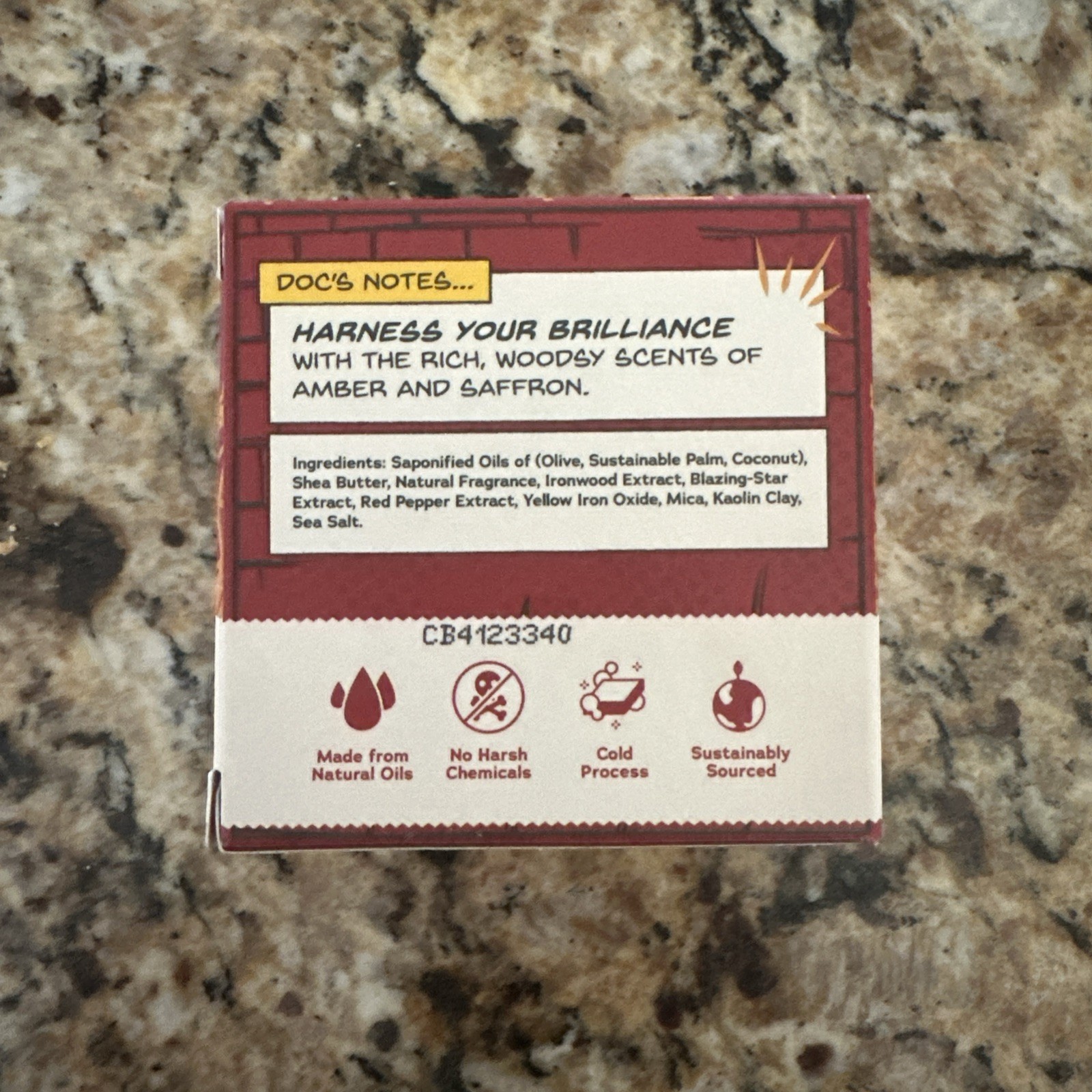 Dr. Squatch Natural Bar Soap Stark Cleanse (Iron Man) 5 oz.