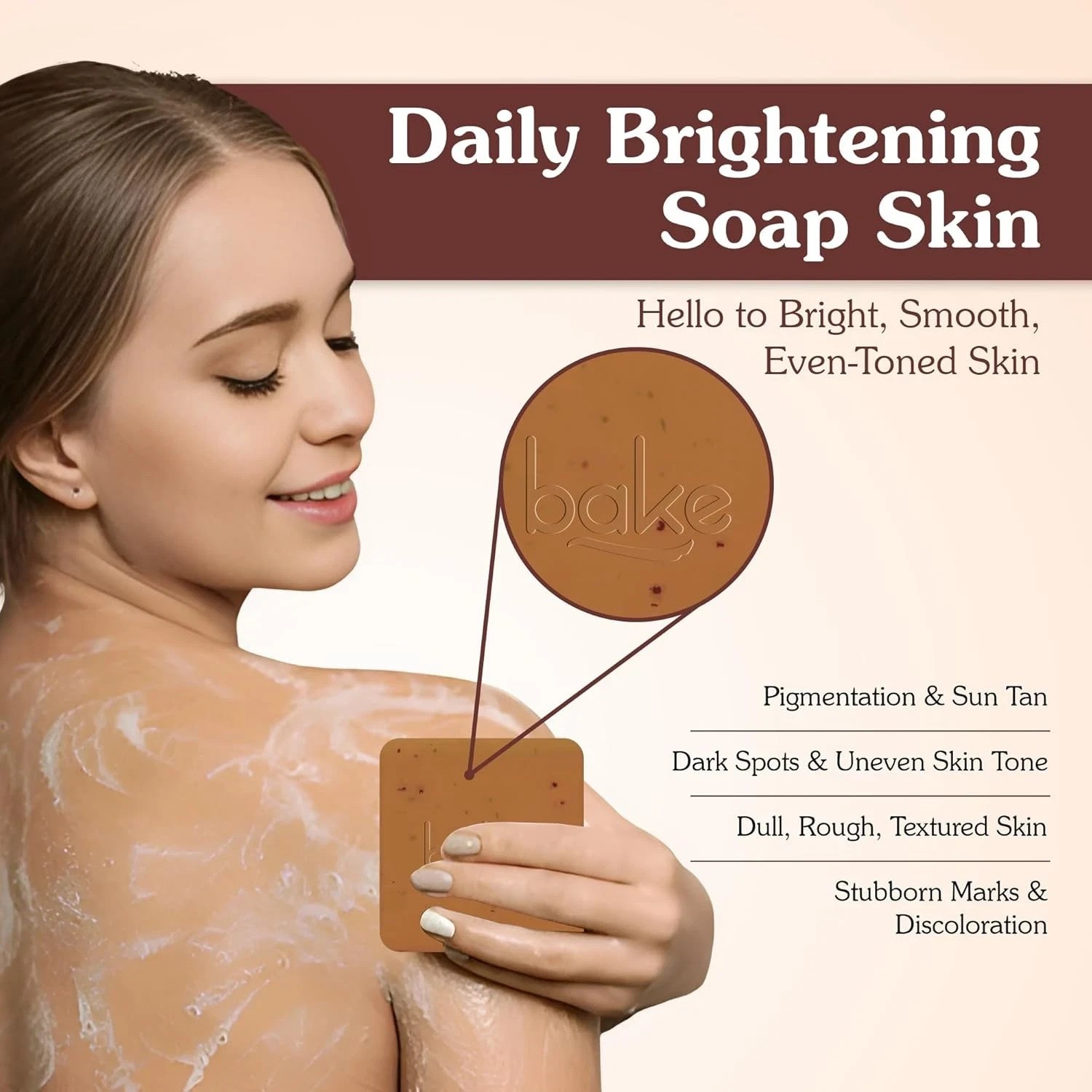 BAKE De-Tan Coffee Soap – 2 x 100g Bars | Anti-Tan, Pigmentation & Dark Spot
