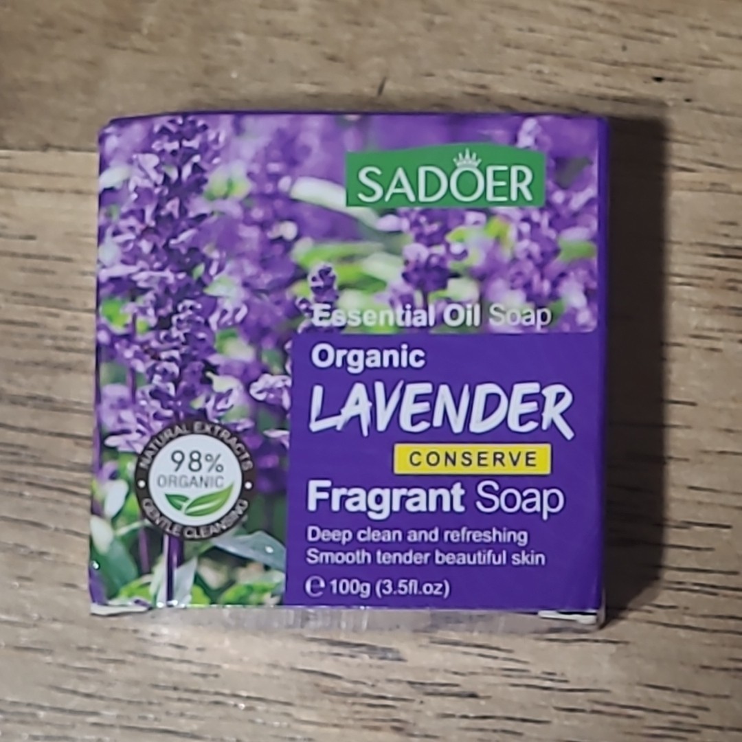 Sadoer Organic Lavender Soap 3.5 Fl Oz