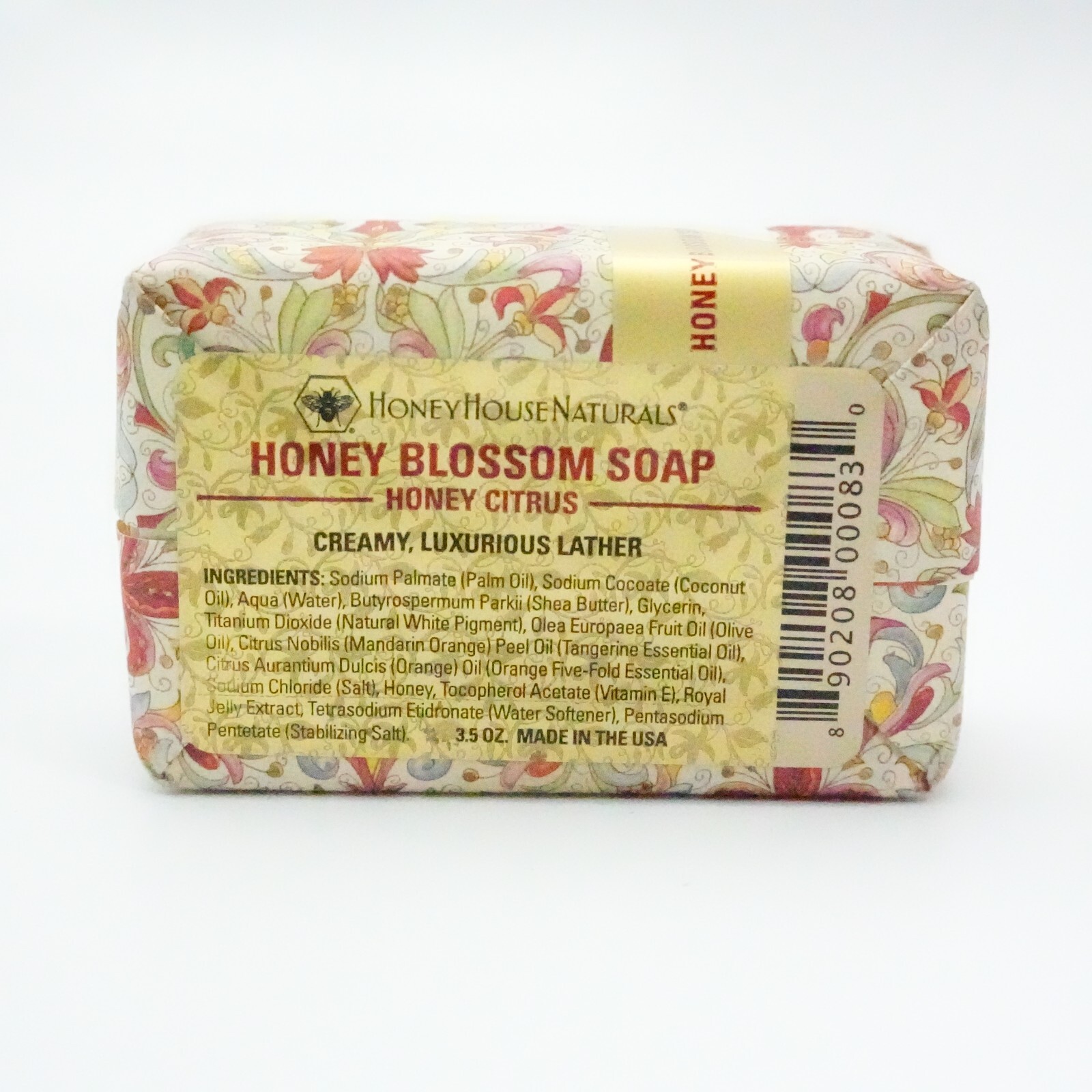 Honey House Florentine Wrapped Soap Bar 3.5 Oz. – Honey Citrus
