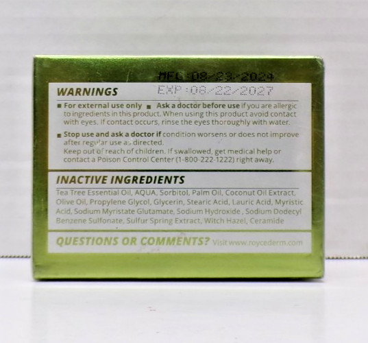 RoyceDerm Tea Tree Oil Antifungal Soap Fast-Acting 2 Bars 4 Oz.