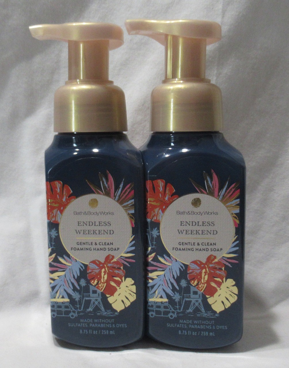 Bath & Body Works Gentle & Clean Foaming Hand Soap Lot Set 2 ENDLESS WEEKEND