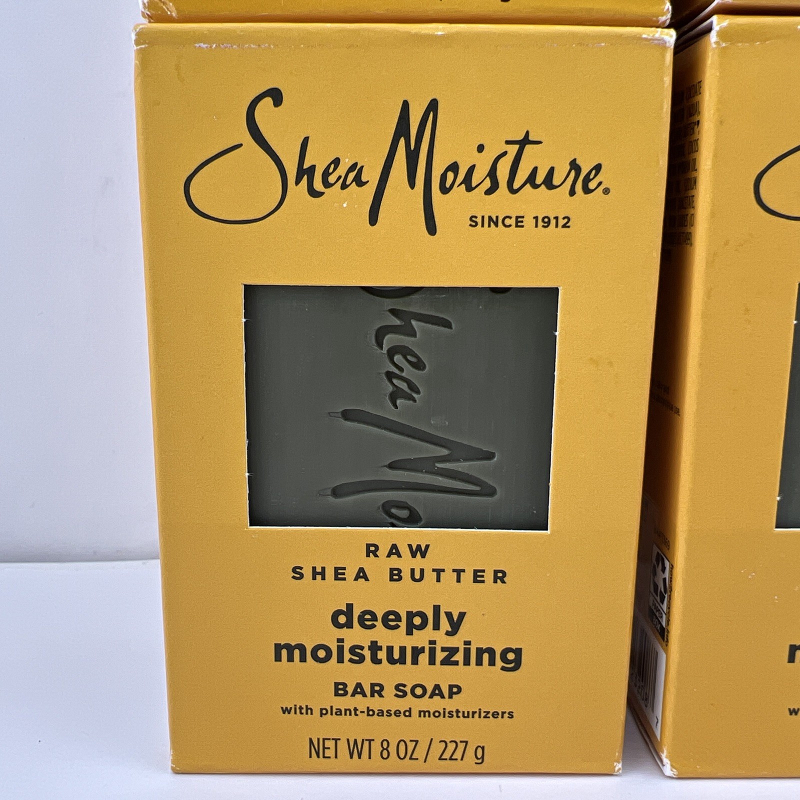 Shea Moisture Raw Shea Butter – Deeply Moisturizing Bar Soap 8oz Ea, 4 PACK