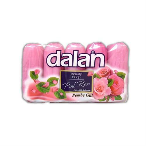 5 Bars of Dalan Rose Fragrance Beauty Soap Bar 2.47 oz Soap Bar