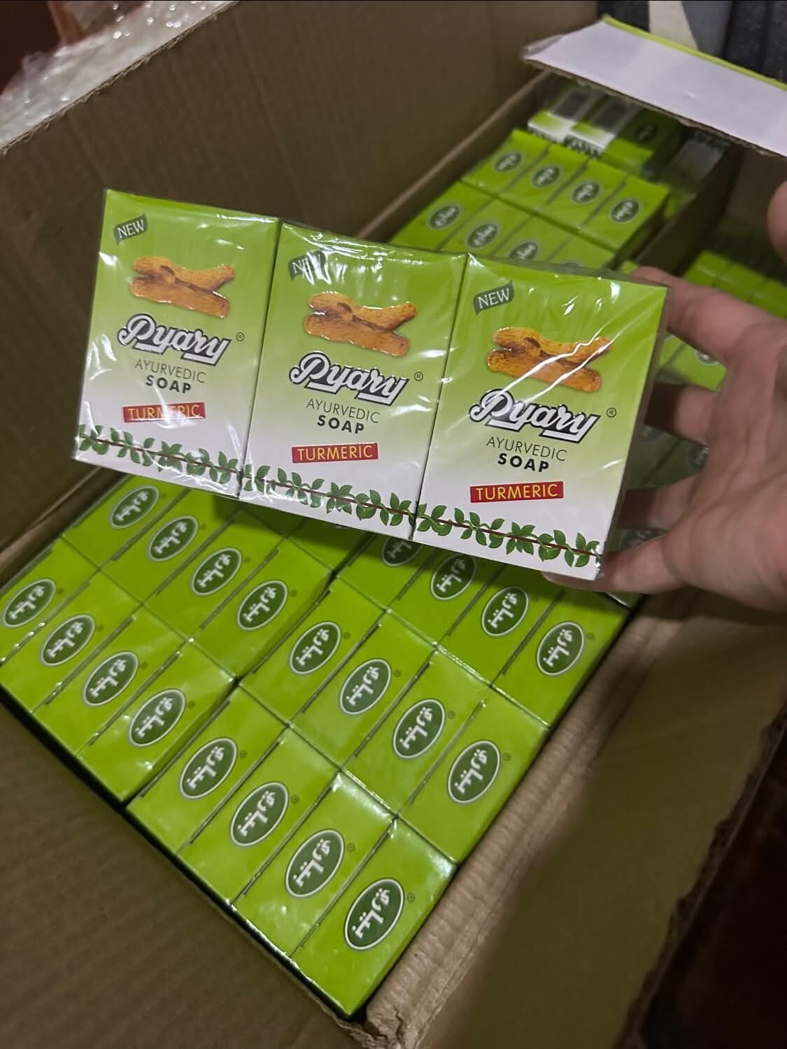 Pyary Ayurvedic Soap Turmeric Natural 75g Made In India pack of 2