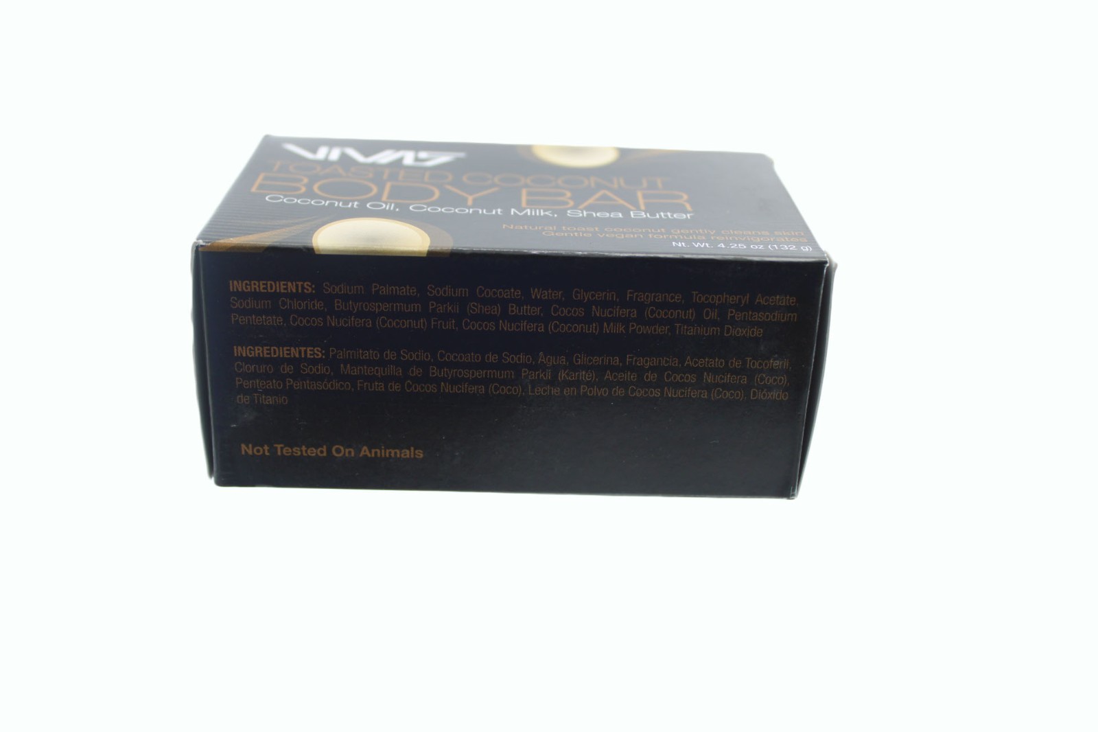 Bar Soap Vivas by Ampro Toasted Coconut Body Bar 4.25 oz 4 Pack