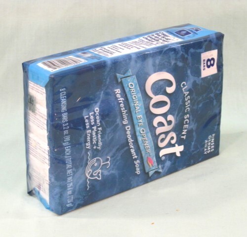 COAST Deodorant Soap 8 Pack of 3.2 oz Bars Classic Scent