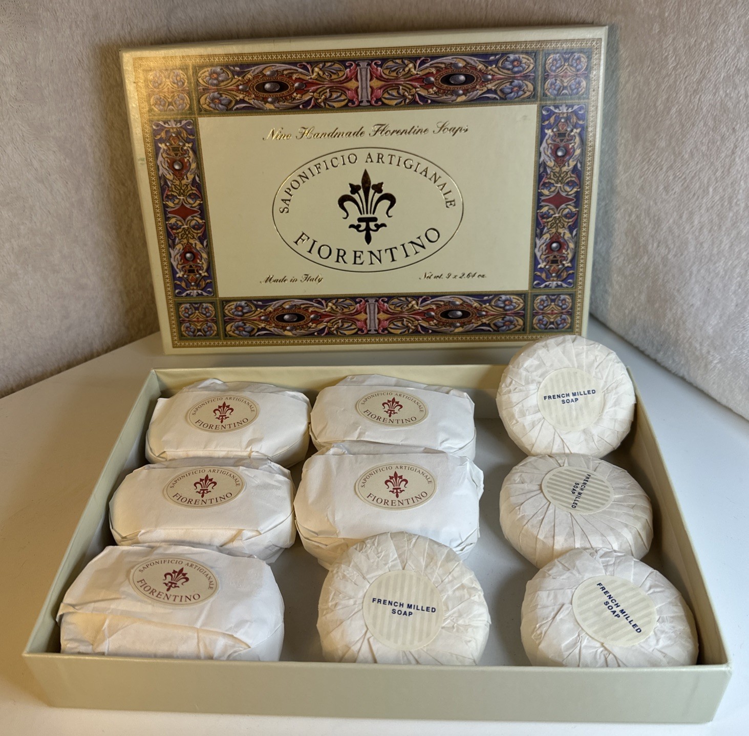 Soap Lot 5 Saponificio Artigianale Fiorentino And 4 French Milled New With Box