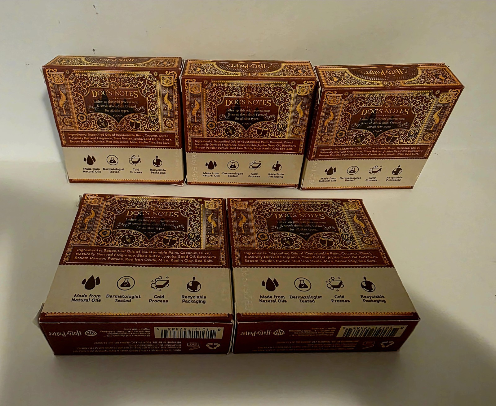 The Chosen One Dr Squatch Soap 5 Pack Harry Potter Medium Grit Limited Edition