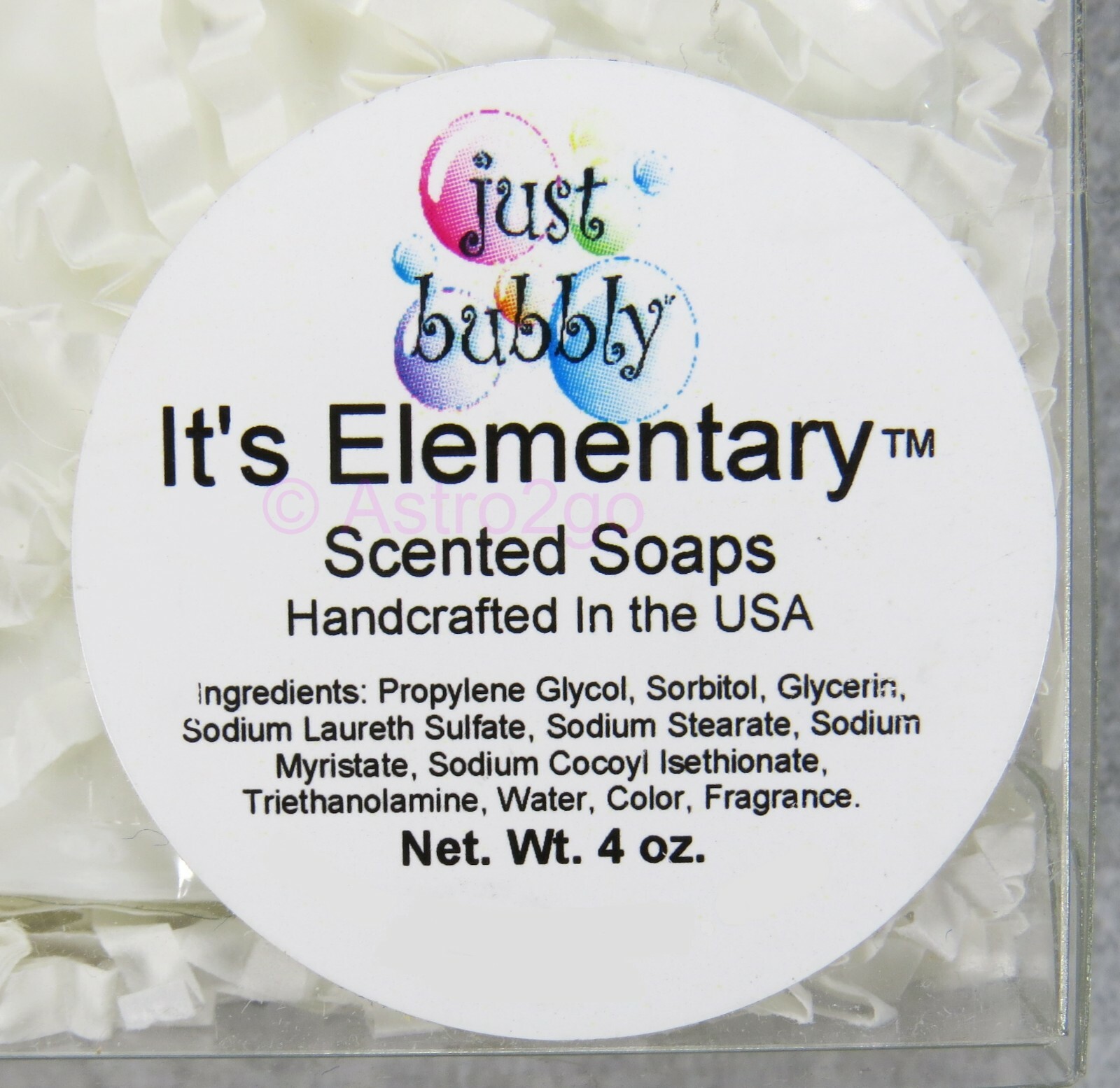 PERIODIC TABLE ELEMENT “Ne” NEON NOVELTY HAND BATH SOAP-4 oz JUST BUBBLY NEW!