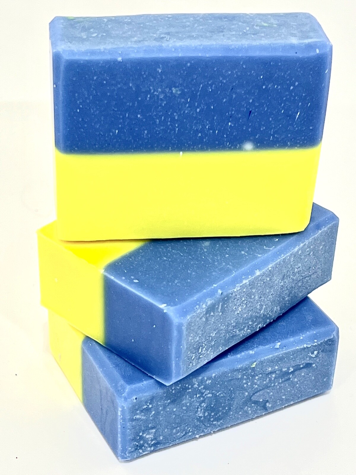 VK Ukrainian Flag Soap Support Ukraine Yellow and Blue Natural Handmade soap