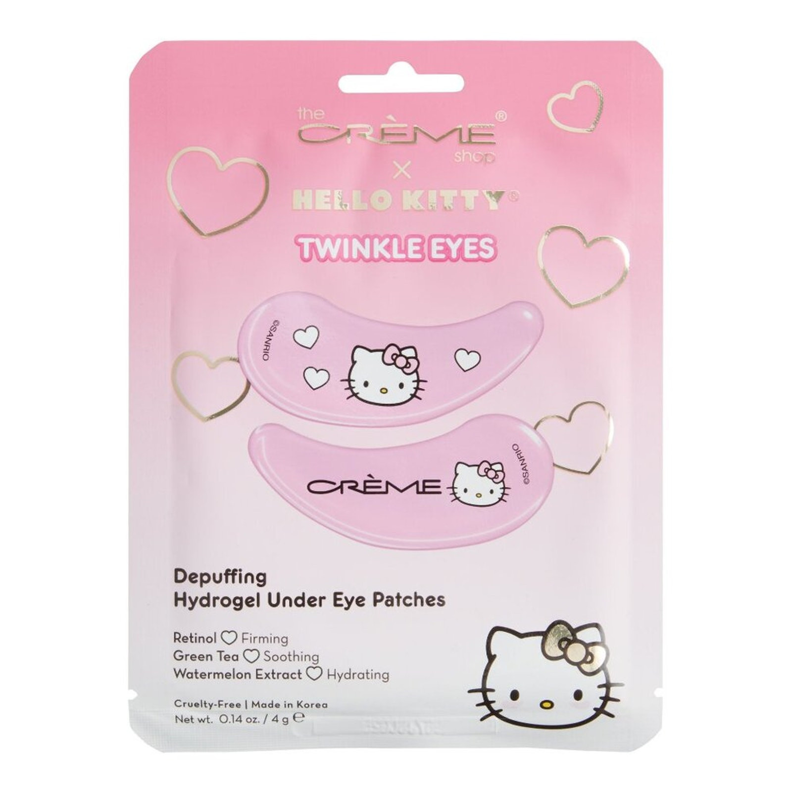 THE CREME SHOP – HELLO KITTY TWINKLE EYES DEPUFFING HYDROGEL UNDER EYE PATCHES
