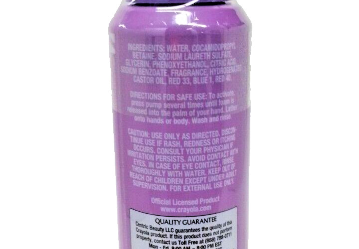 ( Lot 12 ) Crayola Shape & Create Gallopin’ Grape Moldable Foam Soap 14.4 oz