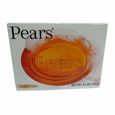 Pears Transparent Gentle Care Soap Bar For Sensitive Skin, 4.4 Oz./125g