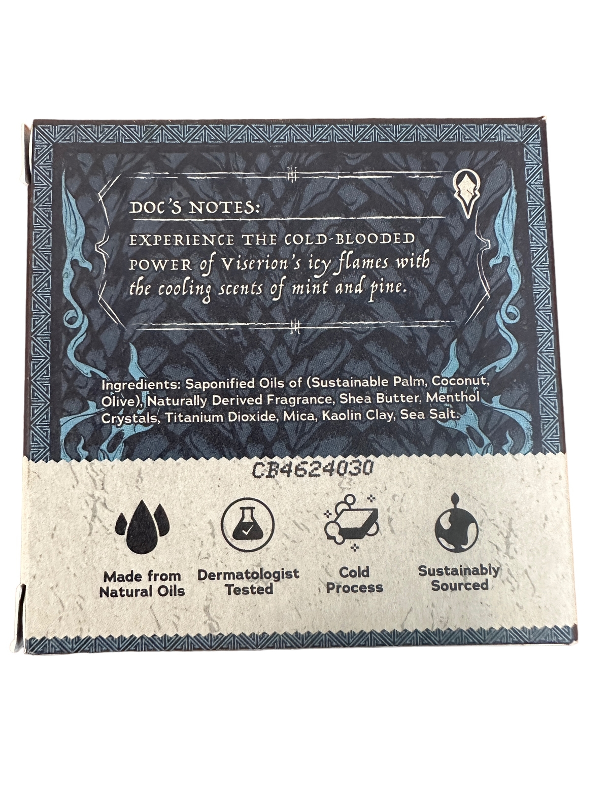 Dr. Squatch Viserion’s Freeze Game of Thrones Natural 5oz Soap Bar