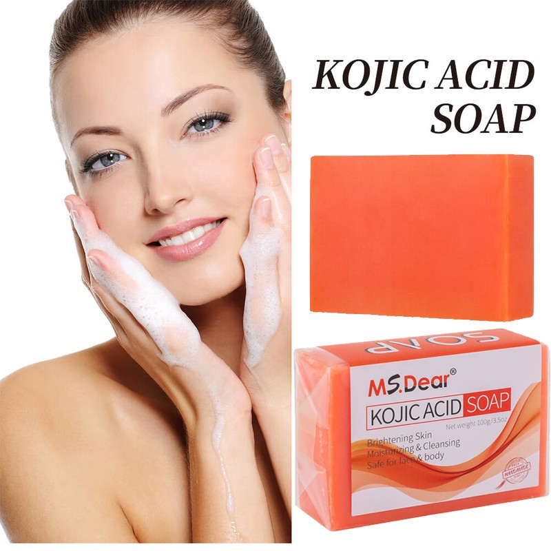 Kojic Acid Soap Dark Spot Whitening Turmeric Soap Skin Bleaching Lightening 100G
