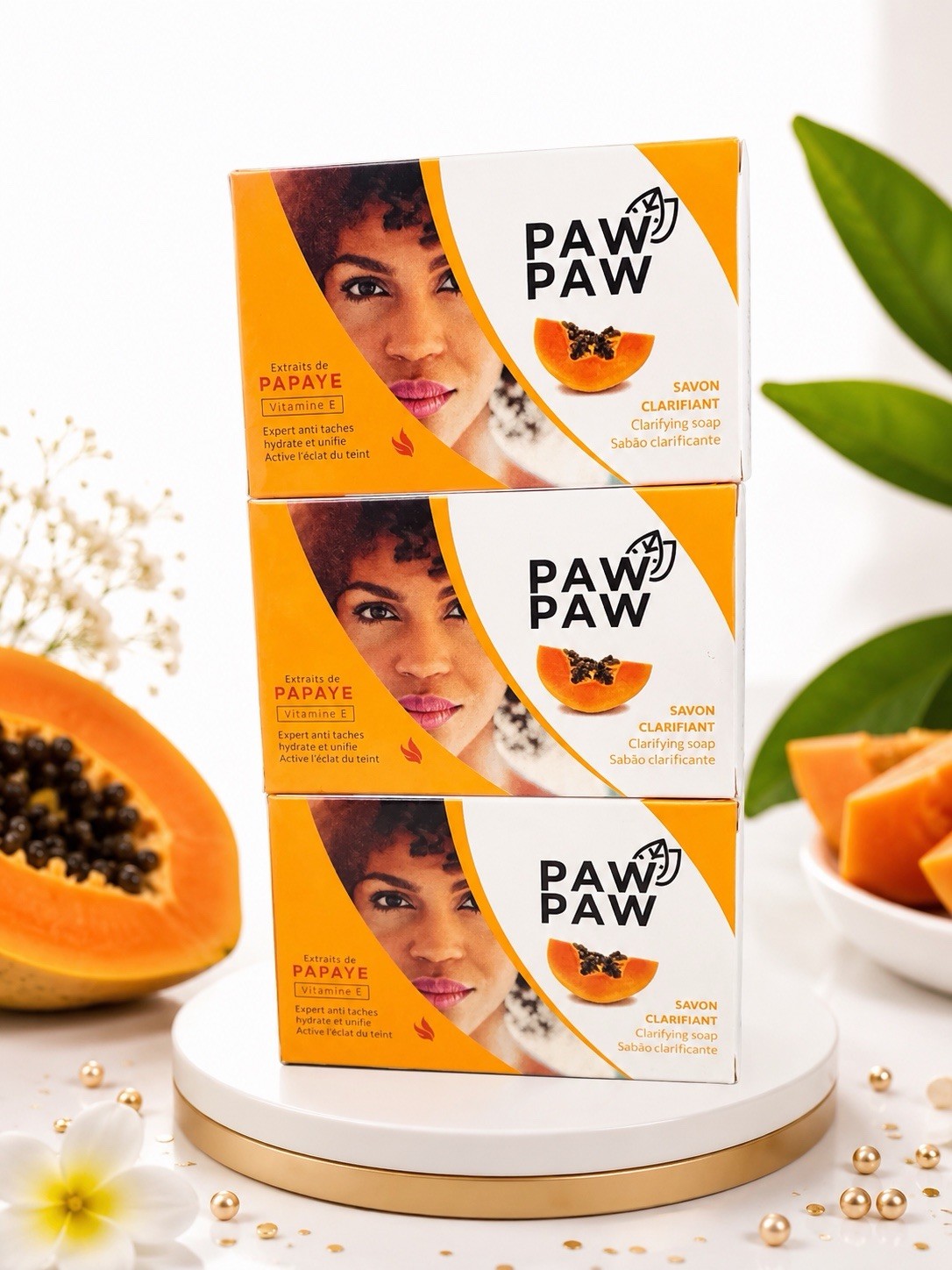 Paw Paw Clarifying Soap with Vitamin E & Papaya Extracts | 6 For 30$- 180g