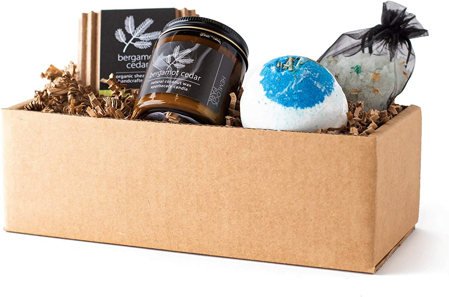 Hemlock Park BERGAMOT CEDAR Artisanal Spa Collection – Candle, Soap, Salt, Bomb