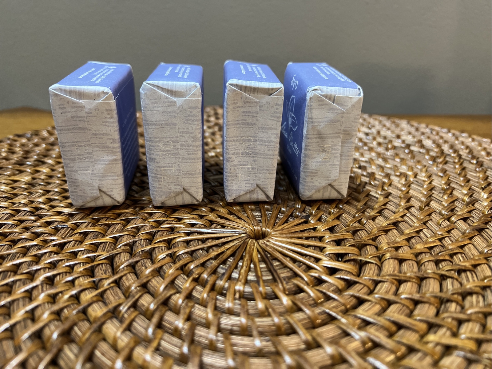 AYO Shea Butter Bar Soap Travel Size Lavender VANILLA 2oz lot of 4 New