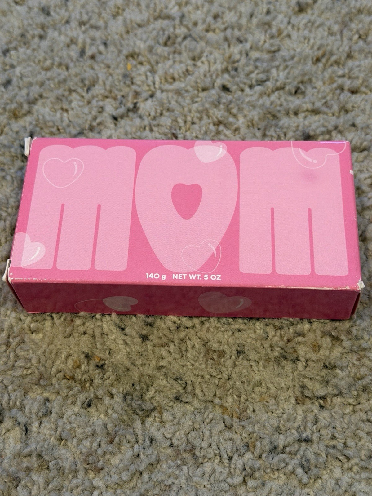 VTG 2004 Avon Mom Body Bar Soap, Bubble Bath Scent, Pink Hearts, 5 oz, USA made